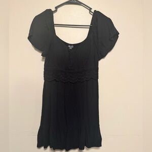Lily Rose Vintage Black Textured Dress